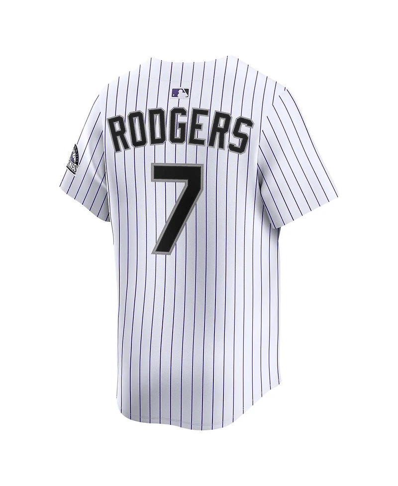 Nike Men's Brendan Rodgers White Colorado Rockies Home Limited Player Jersey