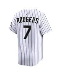 Nike Men's Brendan Rodgers White Colorado Rockies Home Limited Player Jersey