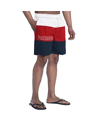 G-iii Sports by Carl Banks Men's Navy/Red New England Patriots Sunrise Volley Swim Shorts