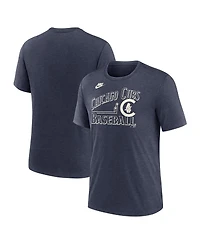 Nike Men's Heather Navy Chicago Cubs Local Hometown Tri-Blend T-Shirt