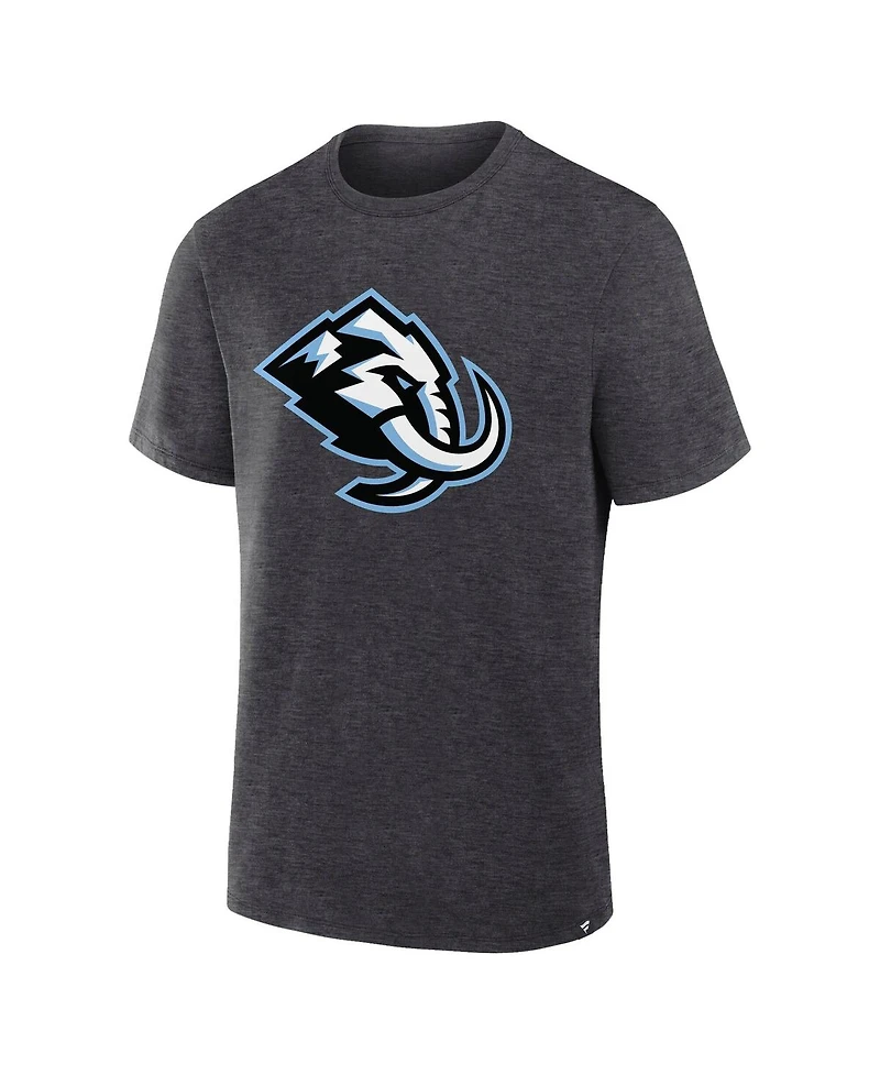 Fanatics Men's Heather Charcoal Utah Mammoth Primary Logo Legacy T-Shirt