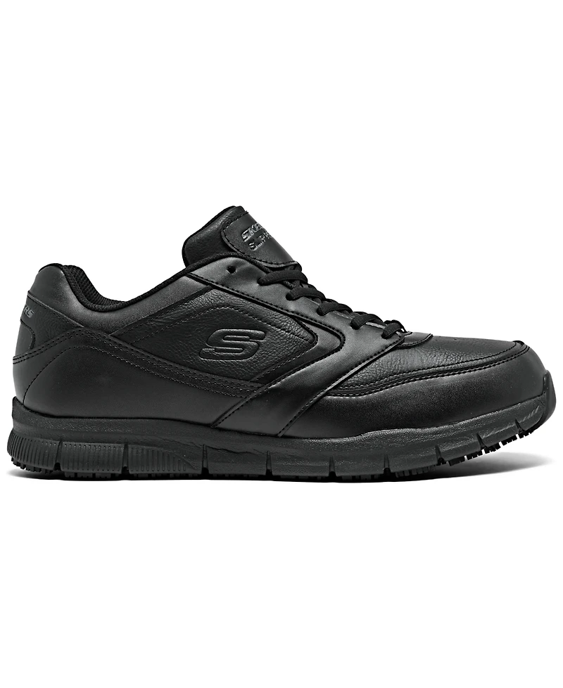 Skechers Men's Work Relaxed Fit- Nampa Slip Resistant Casual Sneakers from Finish Line