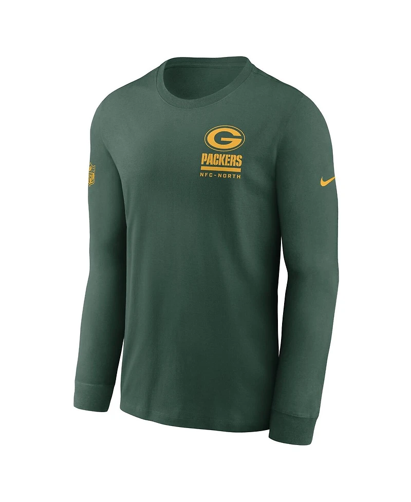 Nike Men's Green Bay Packers Sideline Performance Long Sleeve T-Shirt