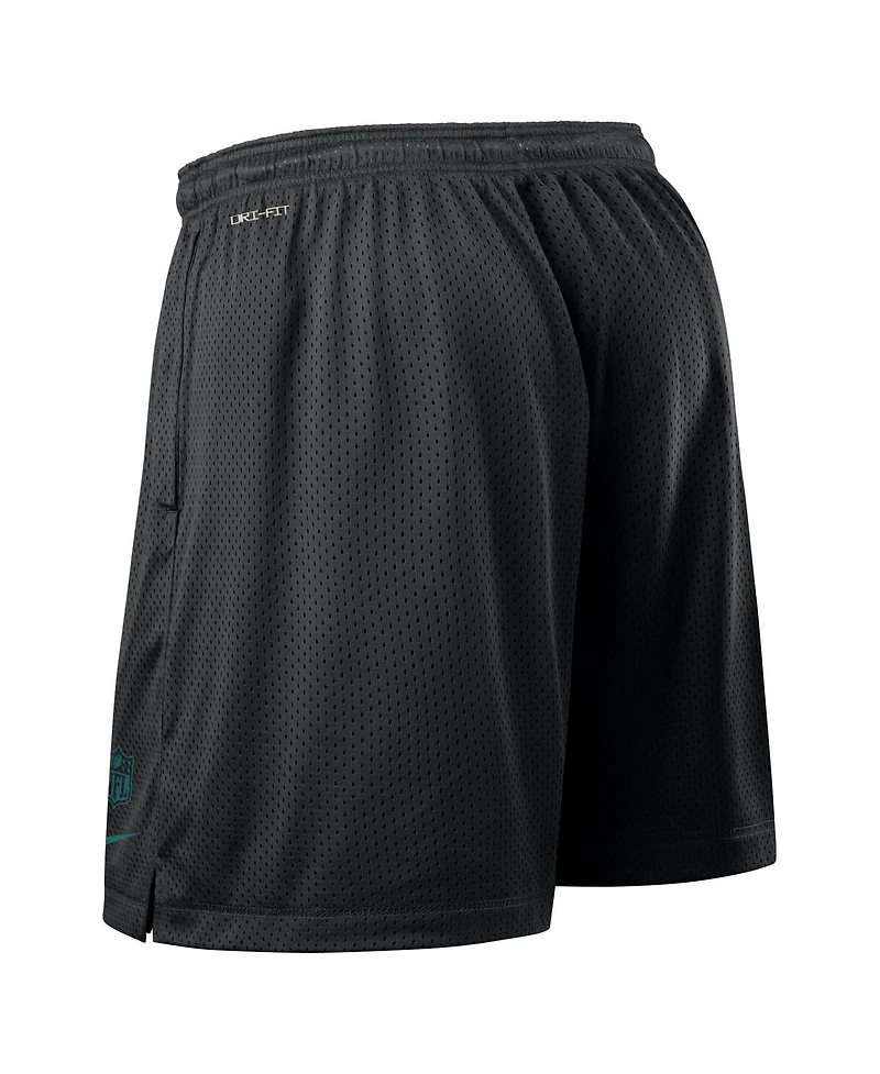 Nike Men's Black Philadelphia Eagles Sideline Reversible Performance Shorts
