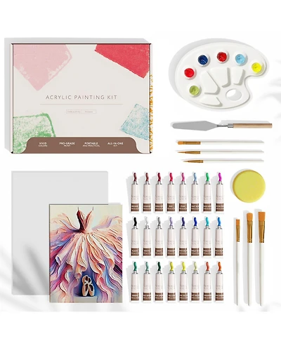 Hearth & Harbor 34-pc Acrylic Paint Set