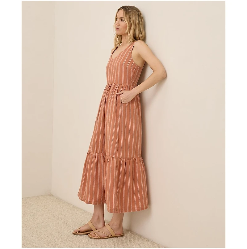 Pact Women's Organic Cotton Canopy Linen Blend Easy Tank Dress