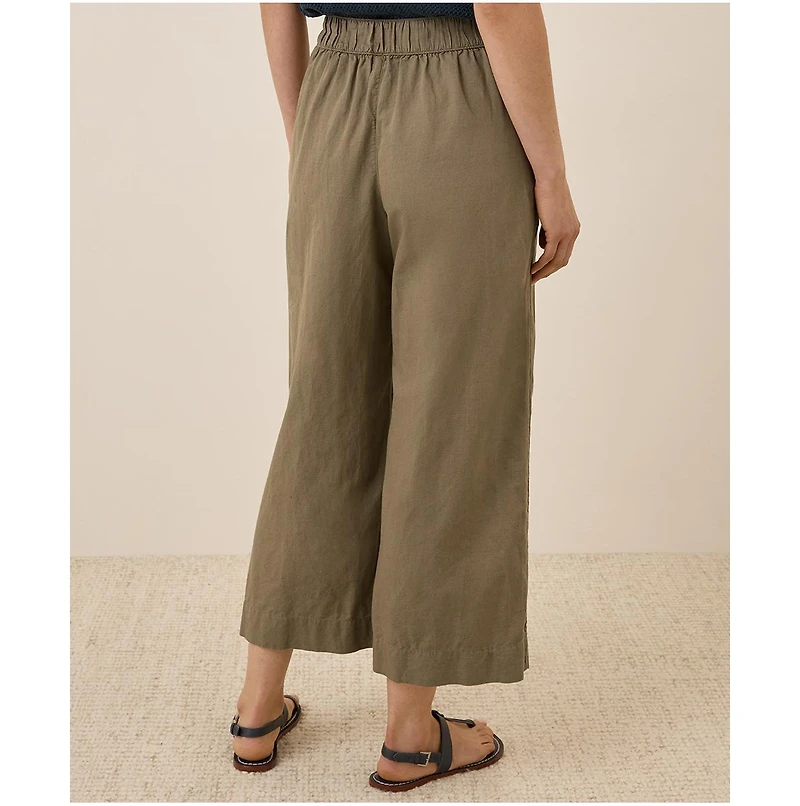 Pact Women's Organic Cotton Canopy Linen Blend Pleated Trouser