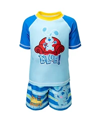 Blue's Clues Baby Boys You! Rash Guard and Swim Trunks Outfit Set