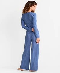 State of Day Women's Soft Rib-Knit Pajama Set, Xs-3X, Macy's Exclusive