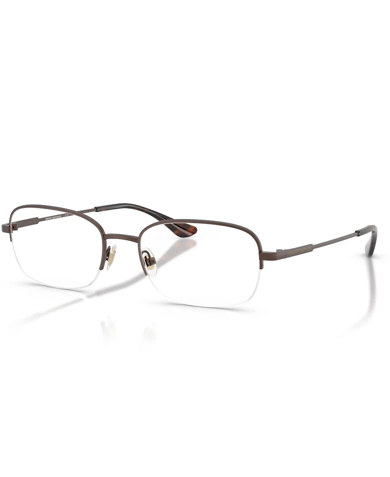 B by Brooks Brothers Men's Rectangle Eyeglasses, BB1121