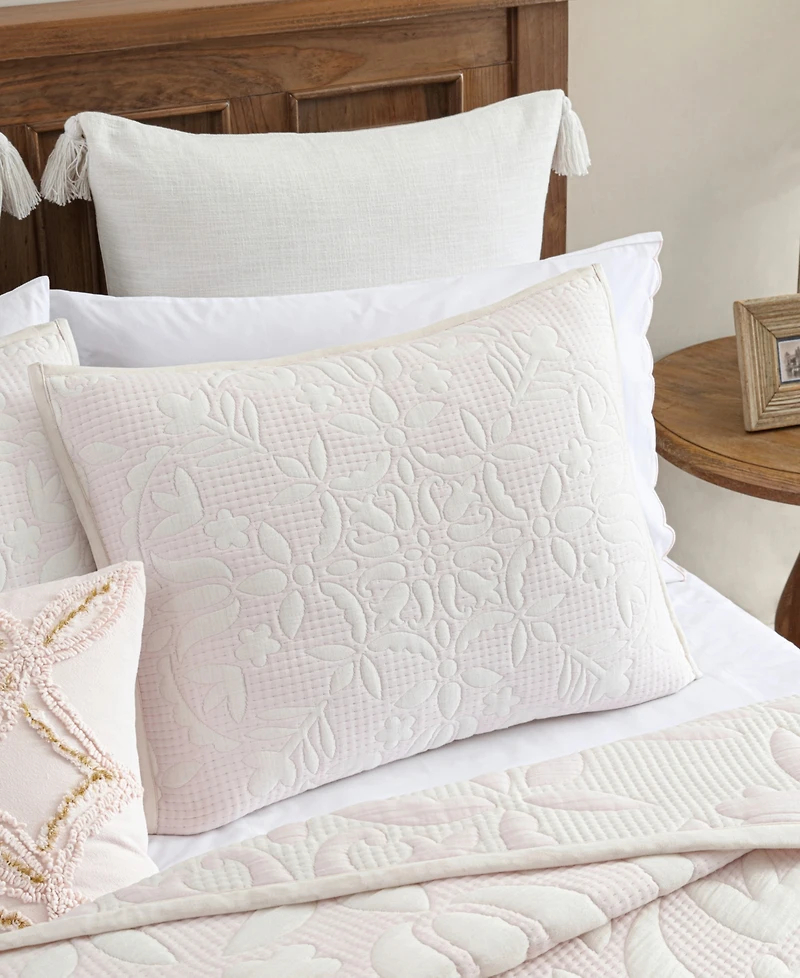 Peri Home Medallion Floral 3-Pc. Quilt Set, King