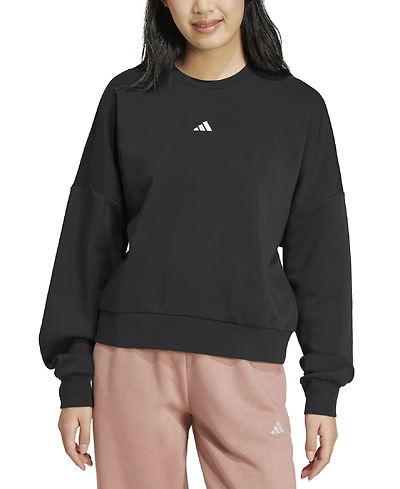 adidas Women's Essentials Crewneck Small-Logo Sweatshirt