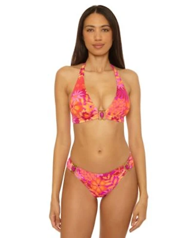 Becca Womens Copacabana Halter Bikini Top Hipster Bottoms