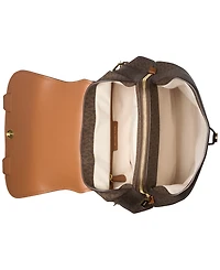 Michael Kors Quinn Medium Signature Logo Flap Backpack