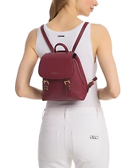 Michael Kors Quinn Extra Small Pebble Leather Flap Backpack