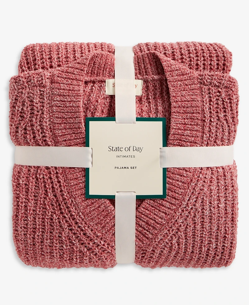 State of Day Women's Chenille Sweater & Pant Set, Xs-3X, Macy's Exclusive