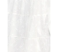 Crystal Doll Juniors' Woven Tie-Back Tiered Maxi Dress