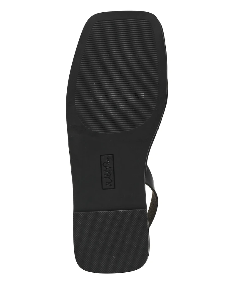 Wild Pair Women's Genessis Buckle Flat Sandals, Exclusively at Macy's