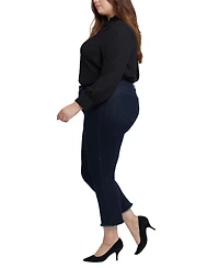 Nydj Plus Size Marilyn Ankle Straight Pull On Jeans