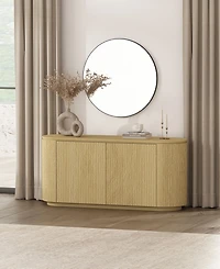 Manhattan Comfort Olivia 60" Modern 4-Shelf Sideboard