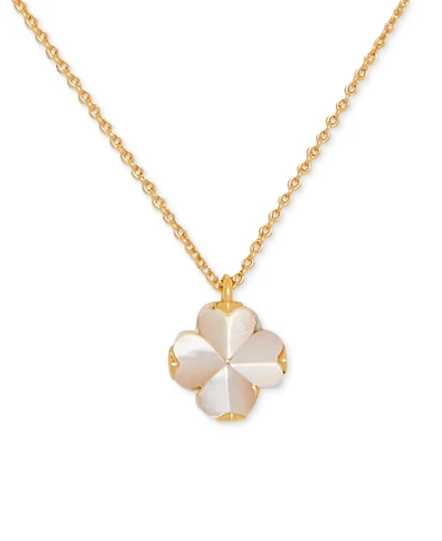 kate spade new york Gold-Tone Mini Pendant Necklace, 16" + 3" extender
