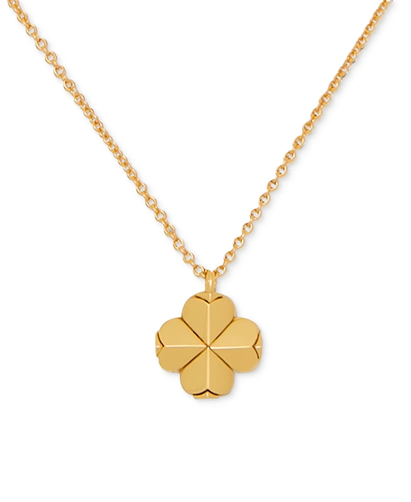kate spade new york Gold-Tone Mini Pendant Necklace, 16" + 3" extender