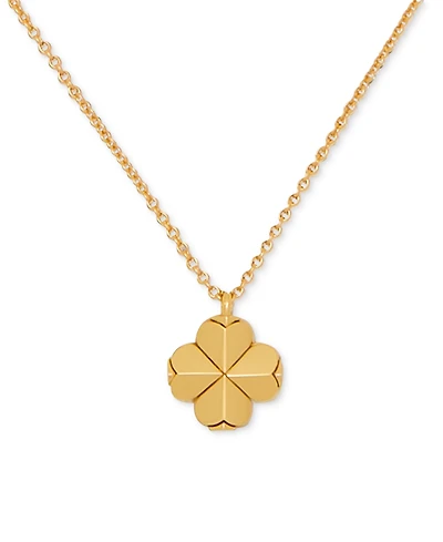 kate spade new york Gold-Tone Mini Pendant Necklace, 16" + 3" extender