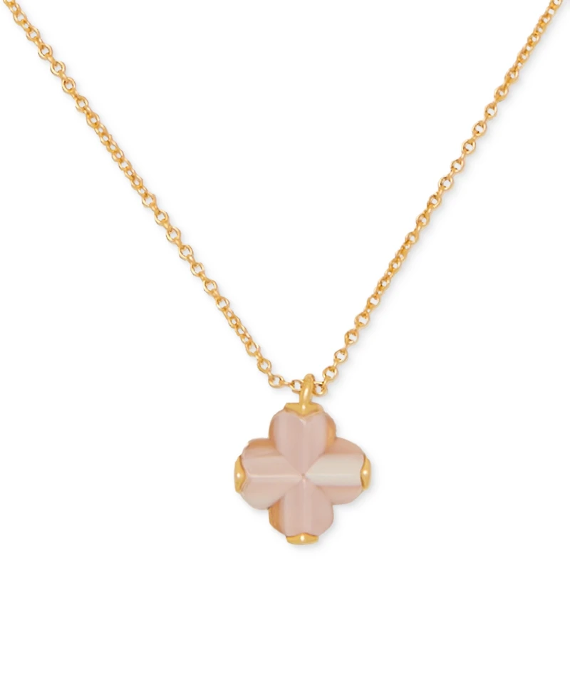 kate spade new york Gold-Tone Mini Pendant Necklace, 16" + 3" extender