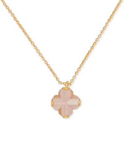 kate spade new york Gold-Tone Mini Pendant Necklace, 16" + 3" extender