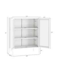 Manhattan Comfort Amelia 31.5" Modern 3-Shelf Accent Cabinet
