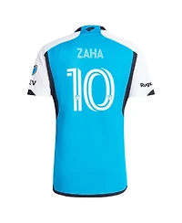 Adidas Men's Wilfried Zaha Blue Charlotte Fc 2024 the Carolina Kit: Explore Authentic Player Jersey
