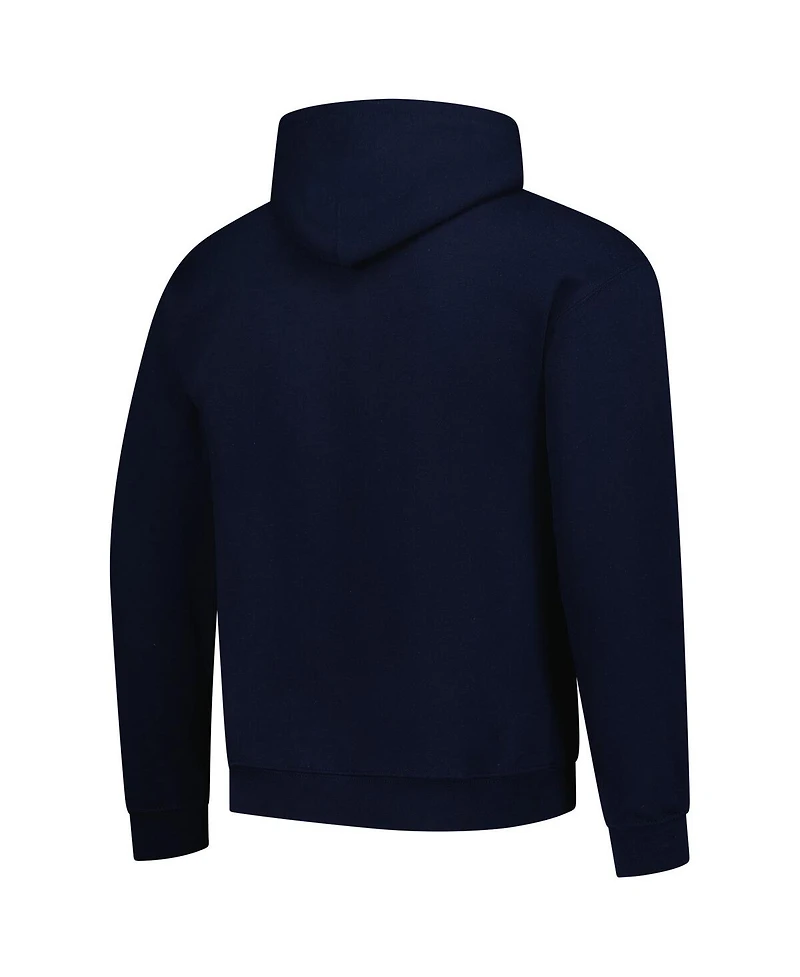 Fanatics Unlabeled Men's Navy Liberty Flames Fleece Pullover Hoodie