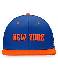 Fanatics Men's Royal/Orange New York Islanders Heritage City Two-Tone Snapback Hat