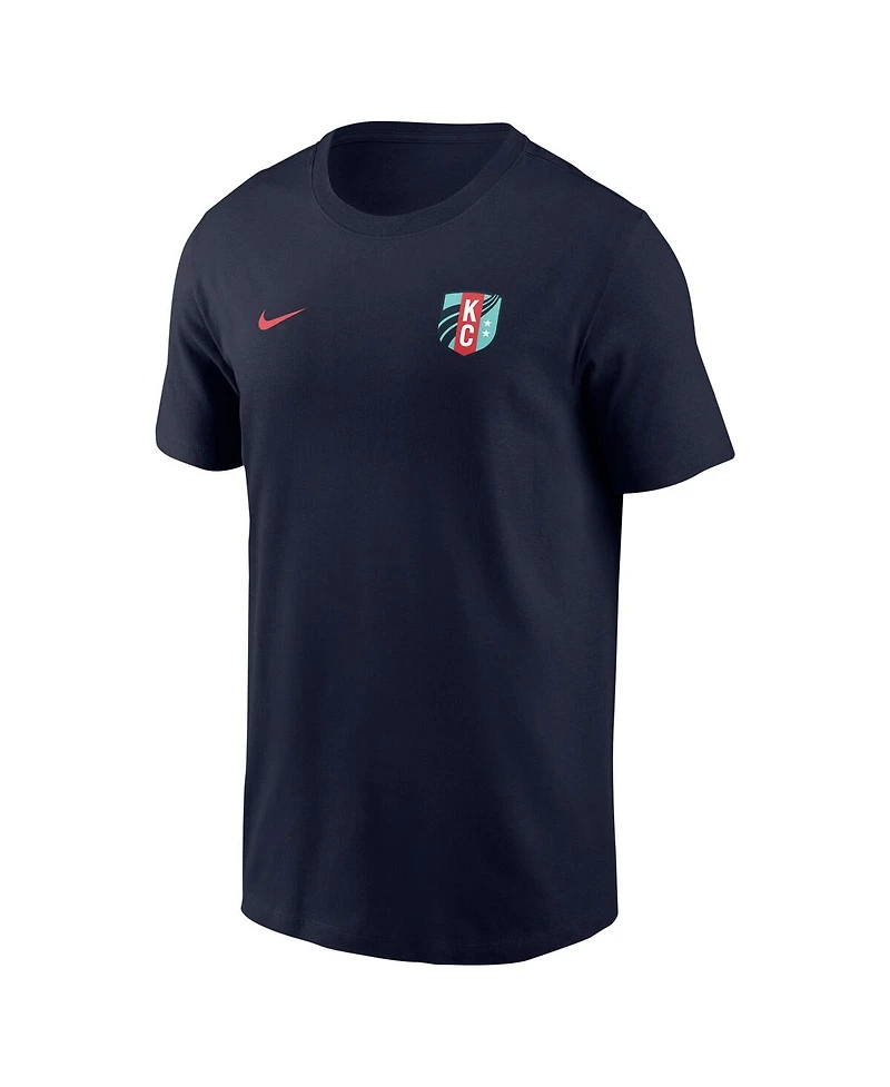 Nike Men's Debinha Navy Kansas City Current Core Crew Neck T-Shirt