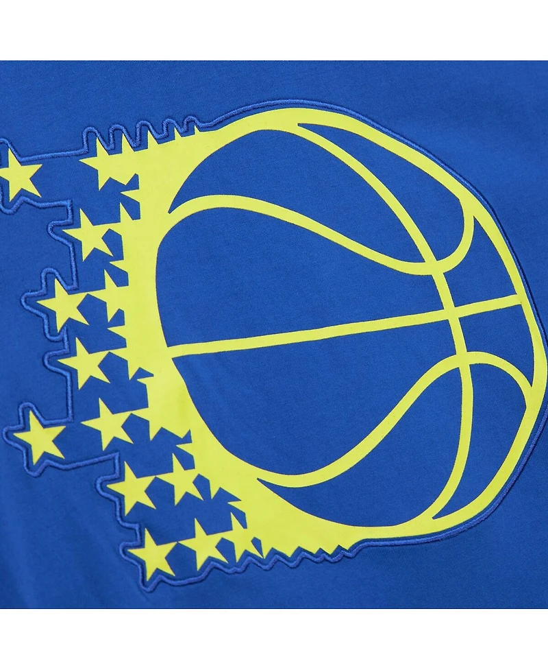 Mitchell & Ness Men's Blue Orlando Magic Hardwood Classics Neon Nights Premium T-Shirt