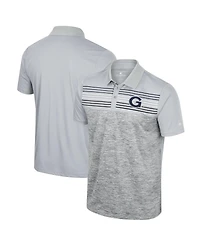 Colosseum Men's Gray Georgetown Hoyas Cybernetic Polo Shirt
