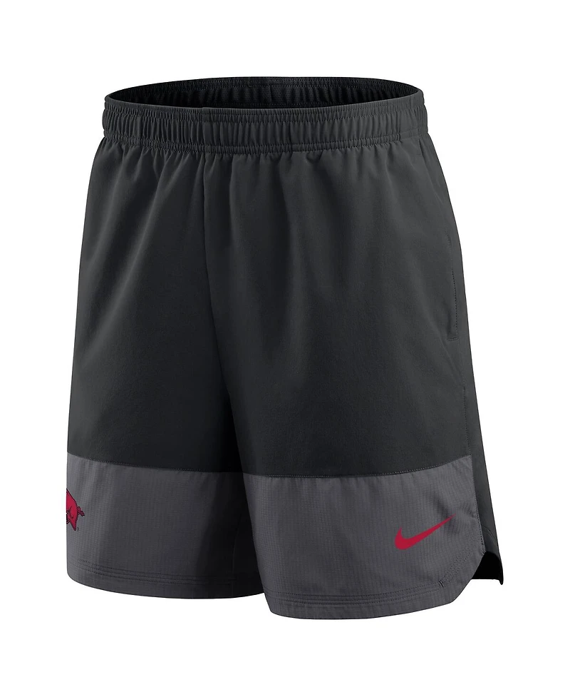 Nike Men's Black Arkansas Razorbacks 2025 Sideline Performance Shorts
