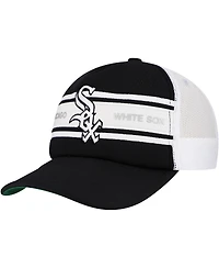 Mitchell & Ness Men's Black Chicago White Sox Sideline Trucker Adjustable Hat