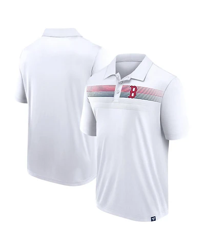 Fanatics Men's White Boston Red Sox Big Tall Victory For Us Interlock Polo Shirt