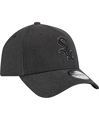 New Era Men's Charcoal Chicago White Sox Logo Essentials 9FORTY A-Frame Adjustable Hat