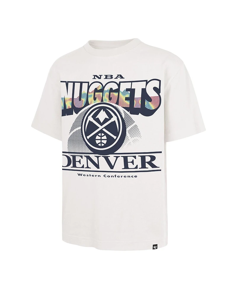 '47 Brand Men's White Denver Nuggets City Edition Shifty Foundation T-Shirt