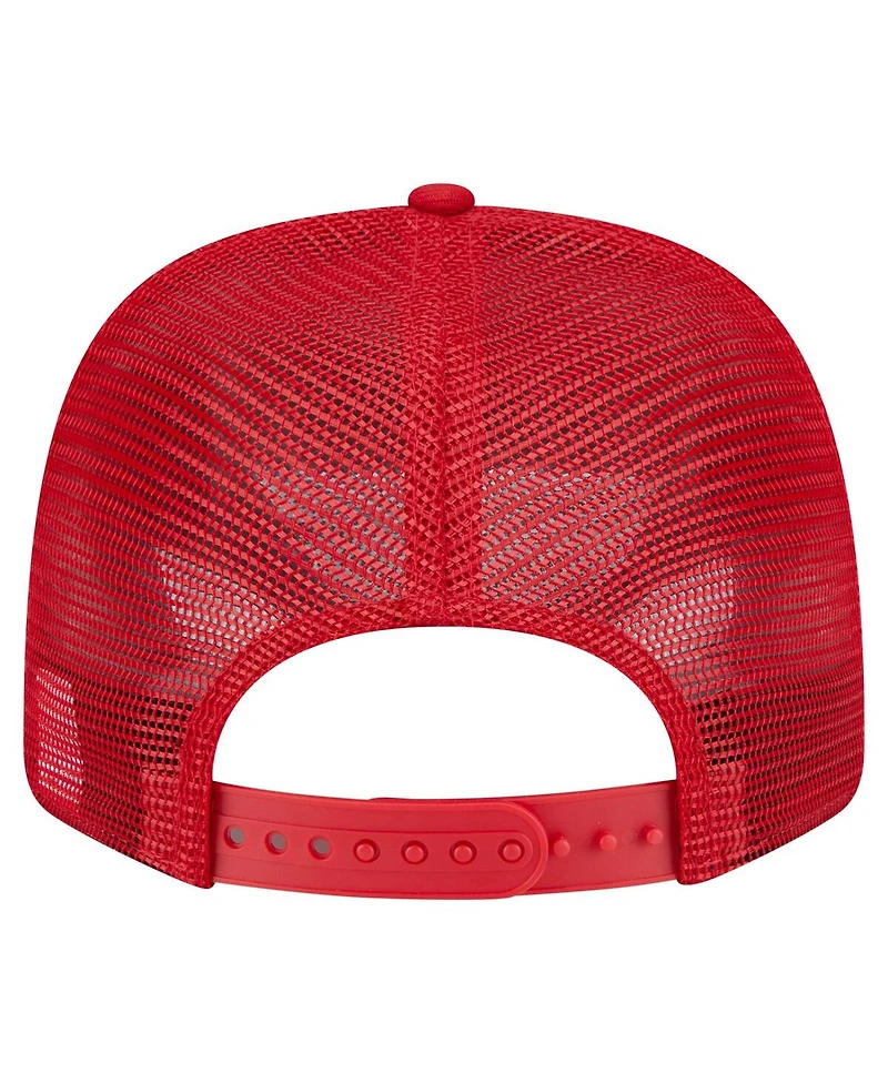 New Era Men's Red Washington Nationals Flag 9SEVENTY Coolera Stretch-Snap Hat