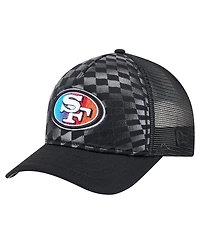 New Era Men's Black San Francisco 49ers Gradient 9FORTY Adjustable Hat