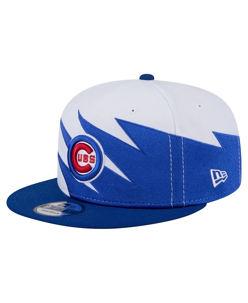 New Era Men's Royal/White Chicago Cubs Jagged 9FIFTY Snapback Hat
