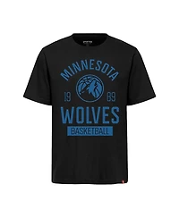 Sportiqe Men's and Women's Black Minnesota Timberwolves Duke Premium T-Shirt