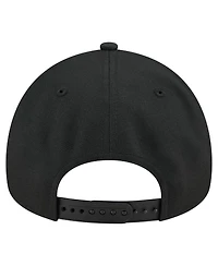 New Era Men's Black Wnba Gear Core Logo A-Frame 9FORTY Adjustable Hat
