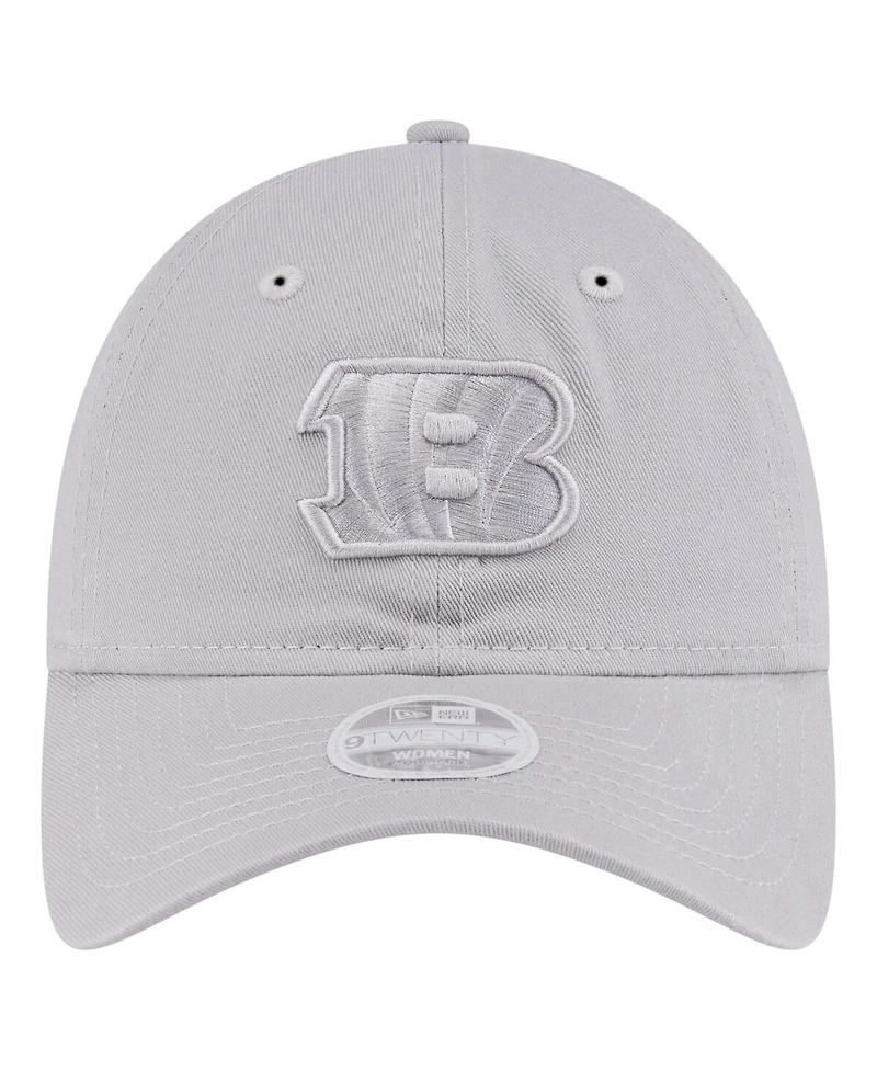 New Era Women's Gray Cincinnati Bengals Color Pack 9TWENTY Adjustable Hat