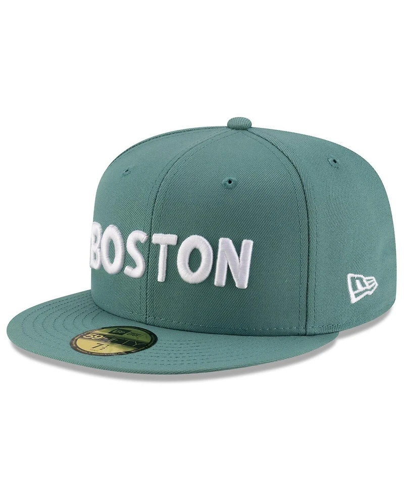 New Era Men's Green Boston Red Sox 2025 City Connect Fan Pack 59FIFTY Fitted Hat