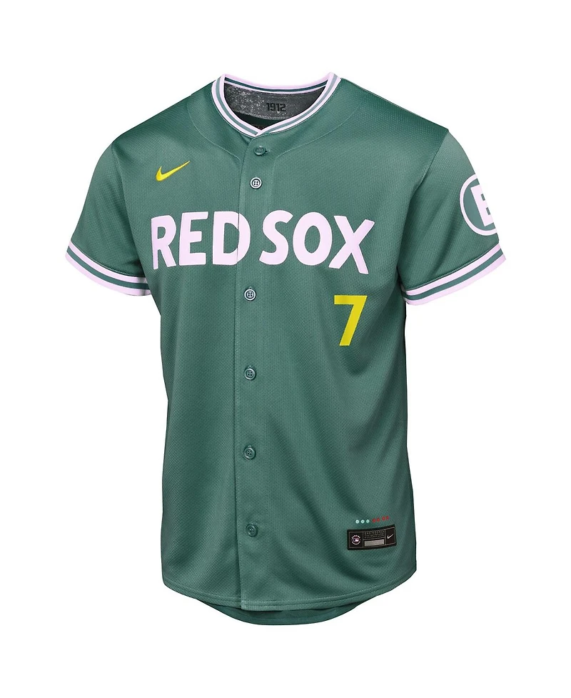 Nike Big Boys and Girls Masataka Yoshida Green Boston Red Sox 2025 City Connect Limited Player Jersey