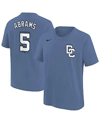 Nike Big Boys and Girls Cj Abrams Blue Washington Nationals Fuse City Connect Name Number T-Shirt